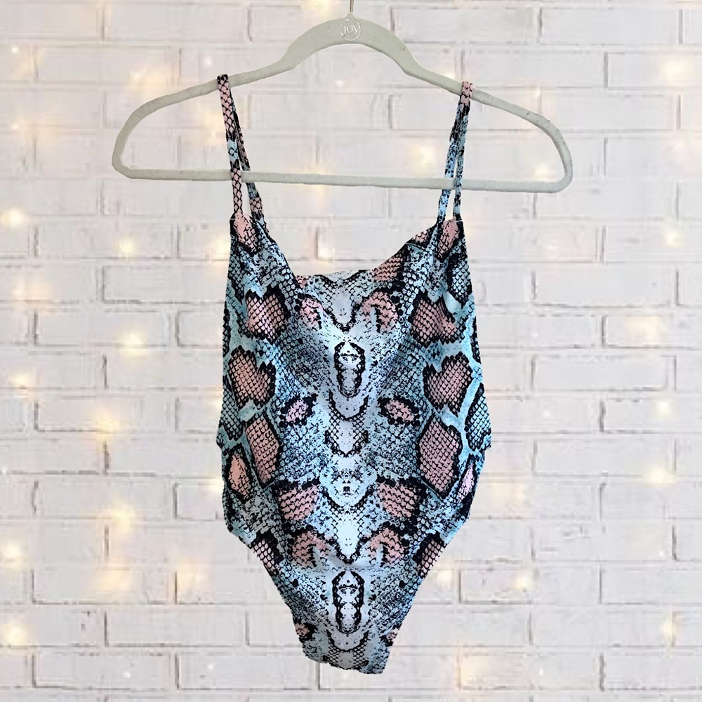 NEW Snake Print One Piece Swimsuit